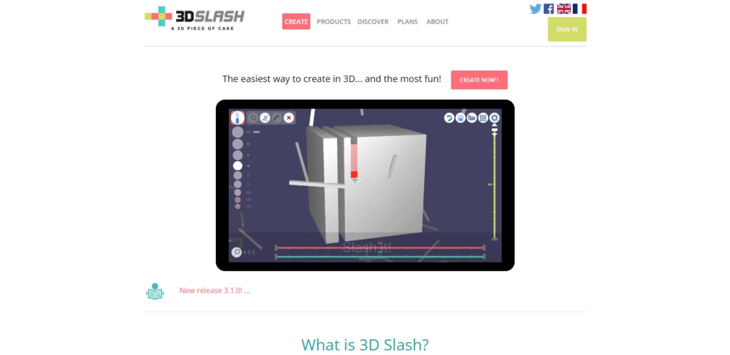 3D Slash - Free 3D Modeling Software for beginners
