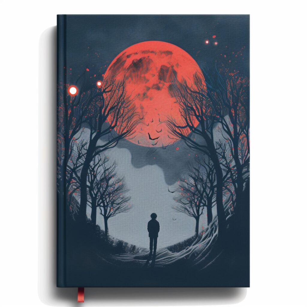 mysterious horror suspense thriller book cover design