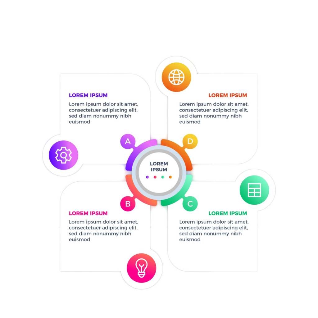 slide design gradient business infographic