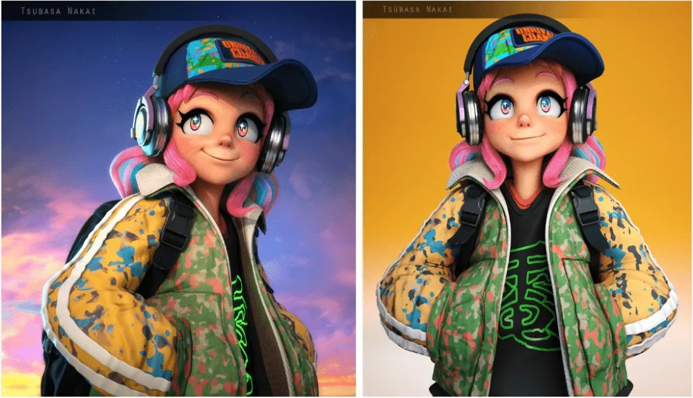 3D Cartoon Character Concept Art
