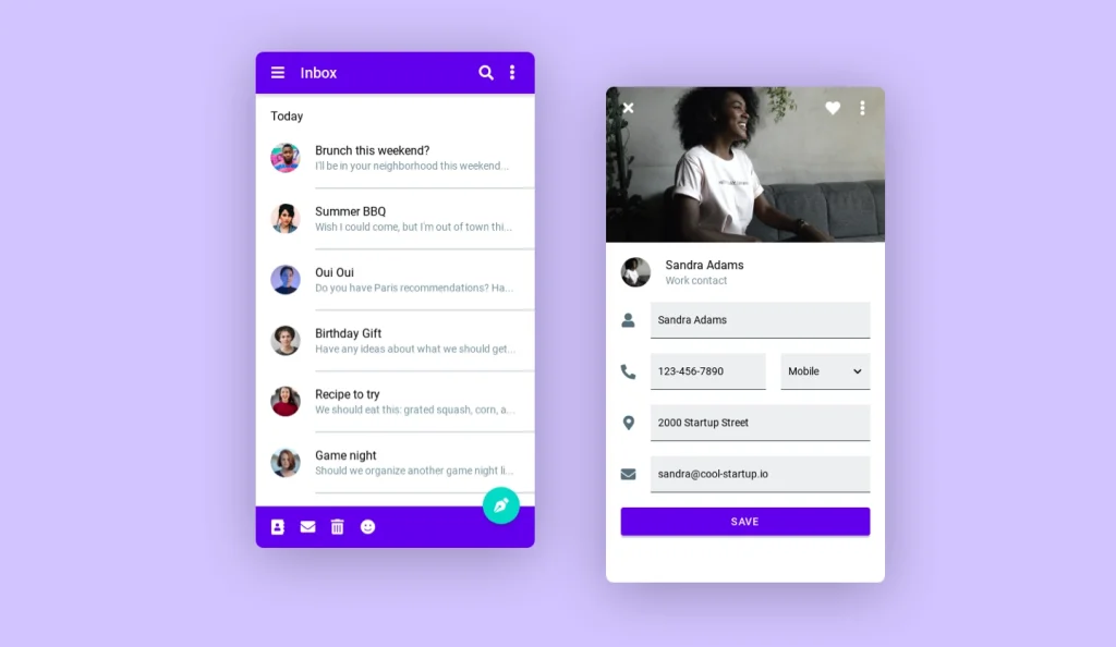 Google Material Design App
