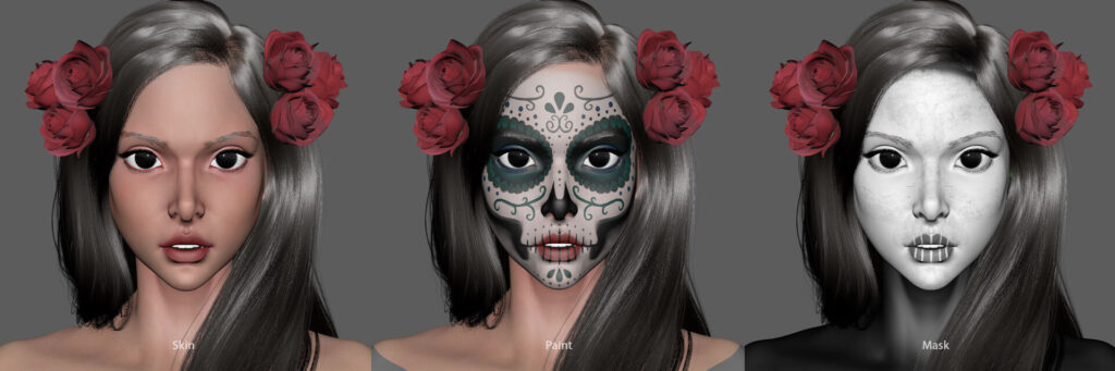 La Catrina 3D Texturing
