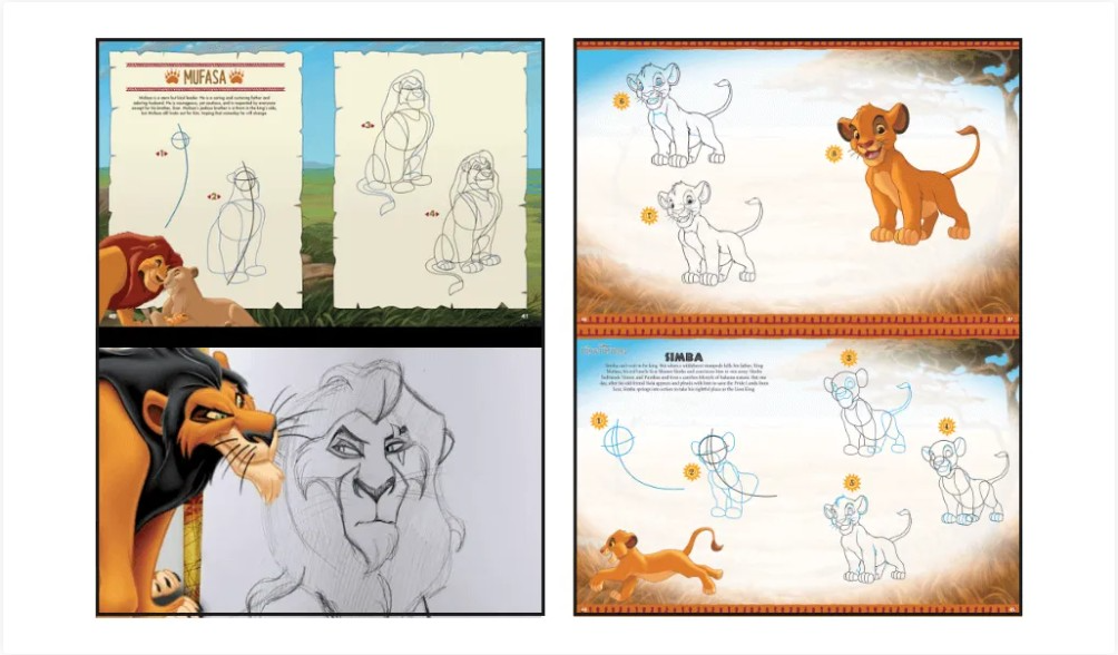 Lion King geometric shapes
