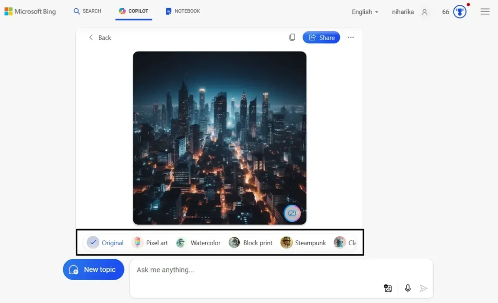 Bing image generator AI chat - Animotions Studio
