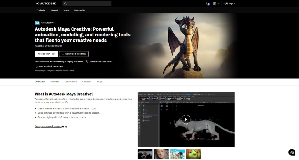 Maya - 3D Animation Software for Chromebook 
