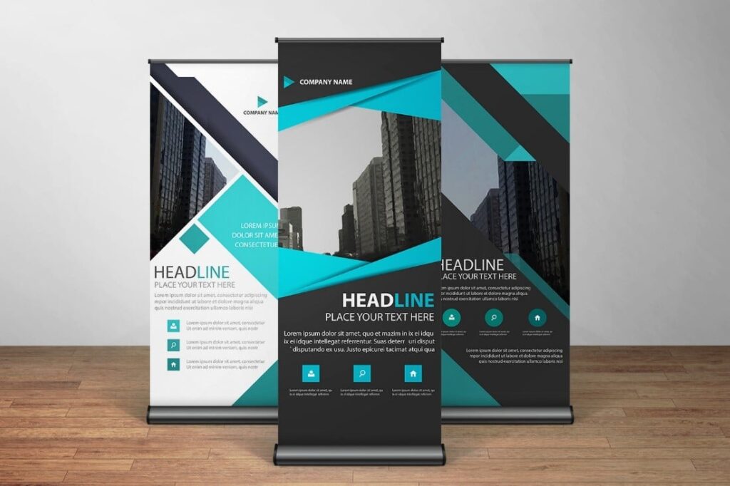 Roll-up banner ad design - Animotions Studio Advertising design
