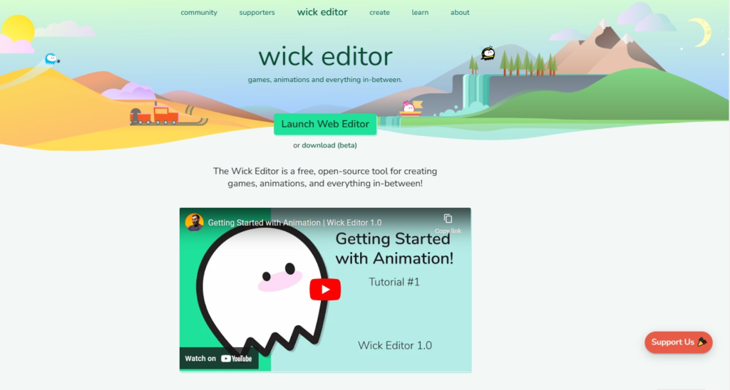 Wick Editor - 3D Animation Software for Chromebook 
