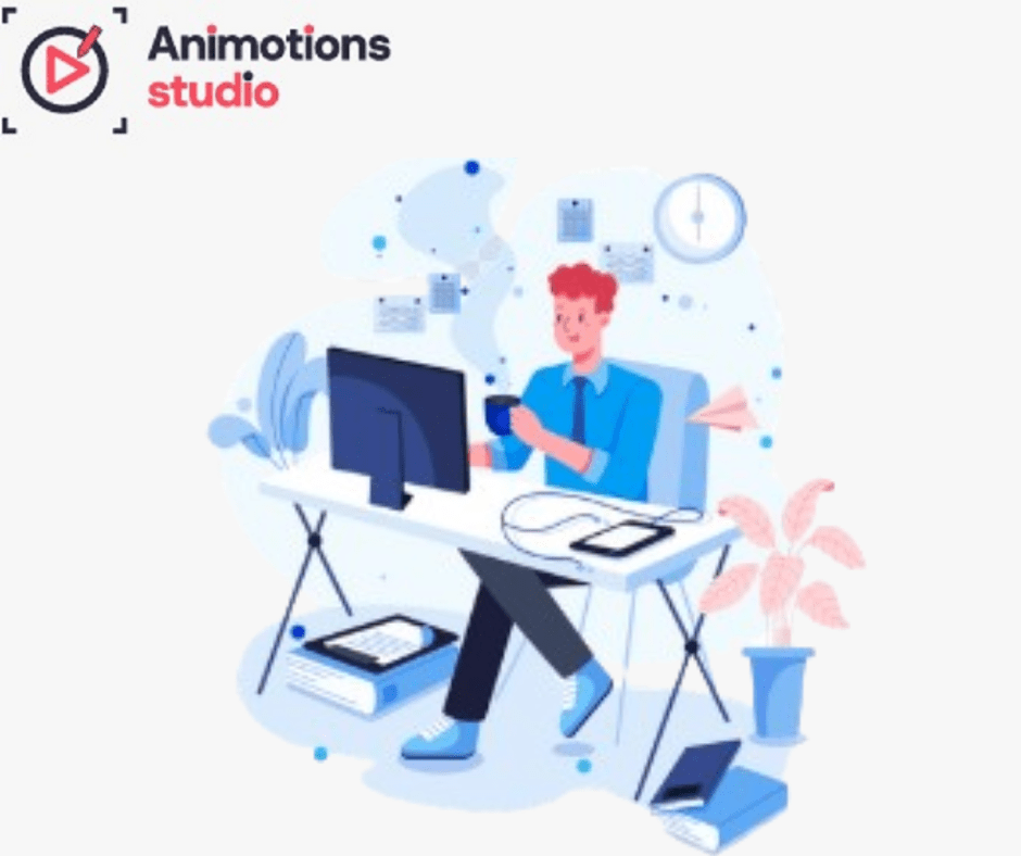 3D animation studio team working on animation projects